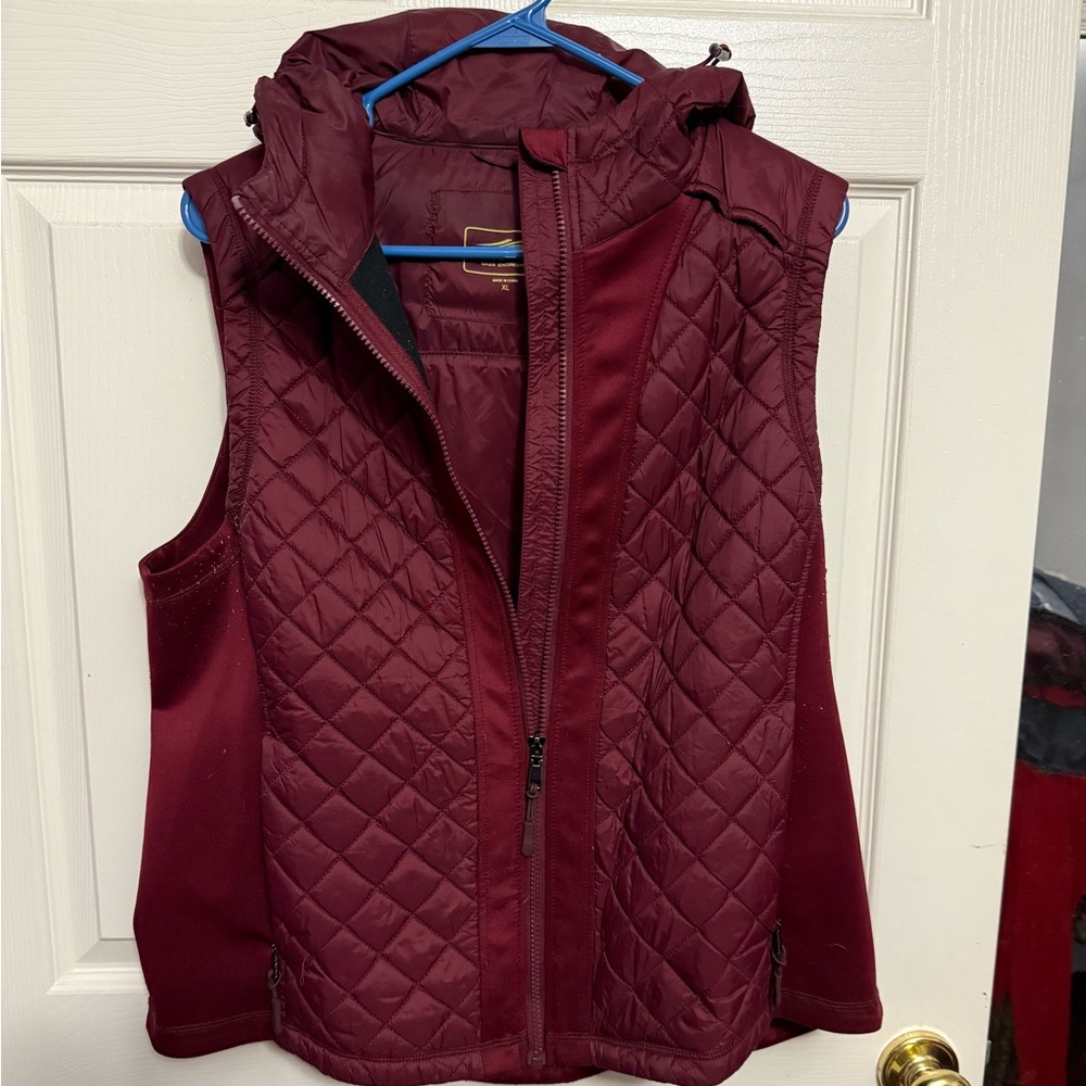 Quilted Burgundy Vest